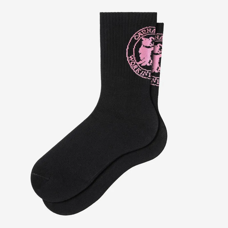 Carhartt WIP Dames HuggKattensokken | Zwart